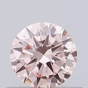 0.4ct ROUND Fancy Intense Pink VVS2 Coloured Lab diamond