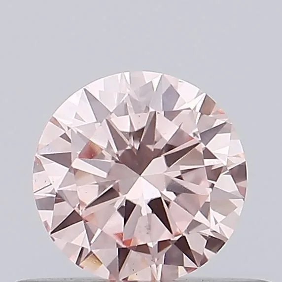 0.4ct ROUND Fancy Intense Pink VVS2 Coloured Lab diamond