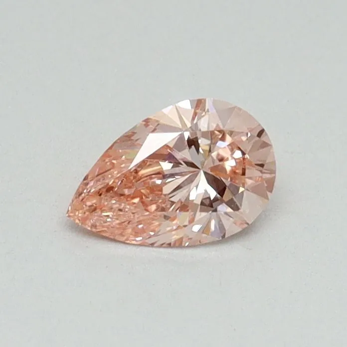 0.31ct PEAR Fancy Intense Pink VS2 Coloured Lab diamond