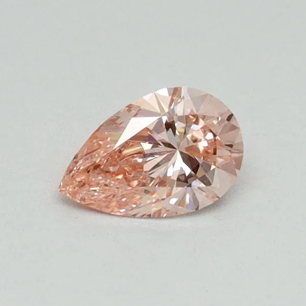 0.31ct PEAR Fancy Intense Pink VS2 Coloured Lab diamond