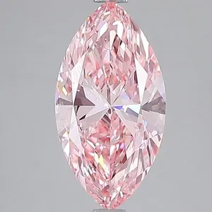 2.48ct MARQUISE Fancy Vivid Pink VS1 Coloured Lab diamond