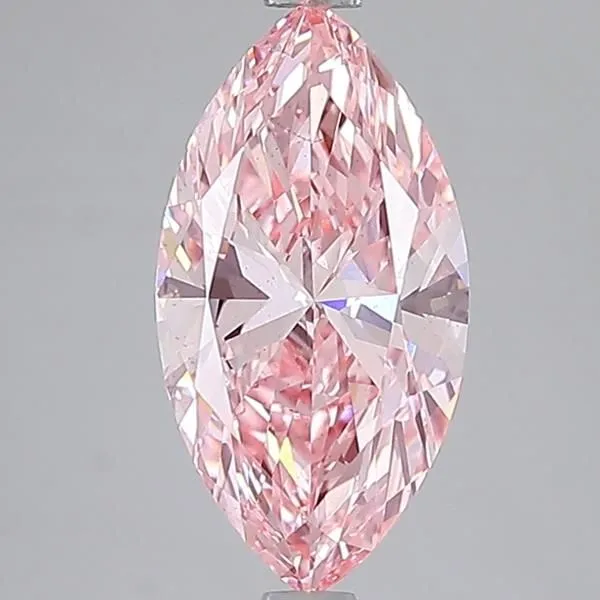 2.48ct MARQUISE Fancy Vivid Pink VS1 Coloured Lab diamond