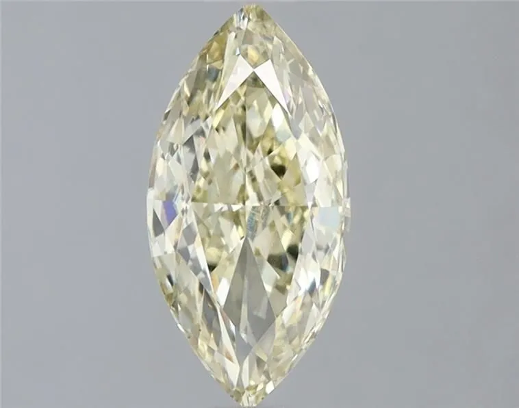 1.00ct MARQUISE Fancy Light Yellow VS1 Coloured Lab diamond