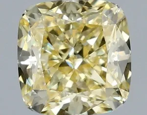1.06ct CUSHION Fancy Yellow VVS2 Coloured Lab diamond