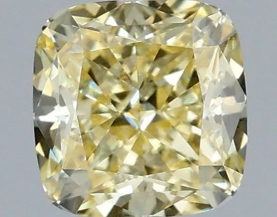 1.06ct CUSHION Fancy Yellow VVS2 Coloured Lab diamond