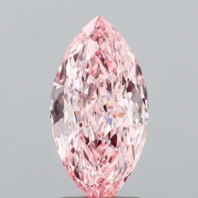 2.07ct MARQUISE Fancy Intense Pink VS1 Coloured Lab diamond