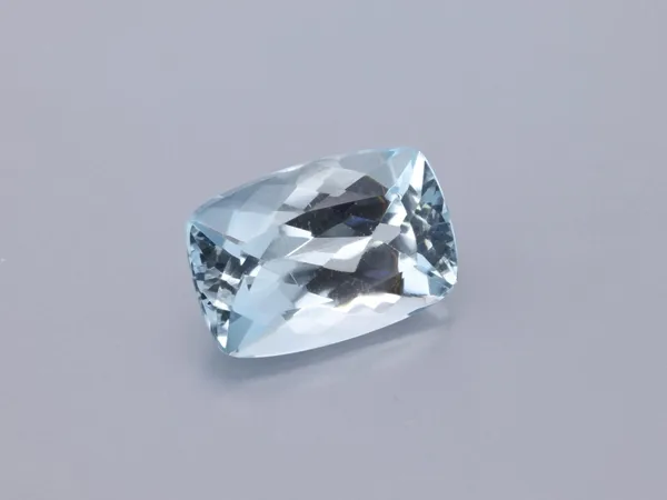 7.22ct Blue Topaz, Cushion cut gemstone