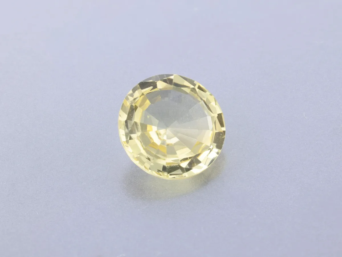 0.81ct Yellow Sapphire, Round gemstone