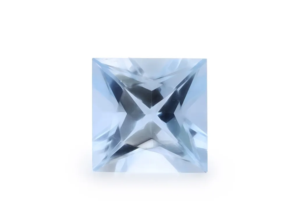1.56ct Blue Aquamarine, Square gemstone