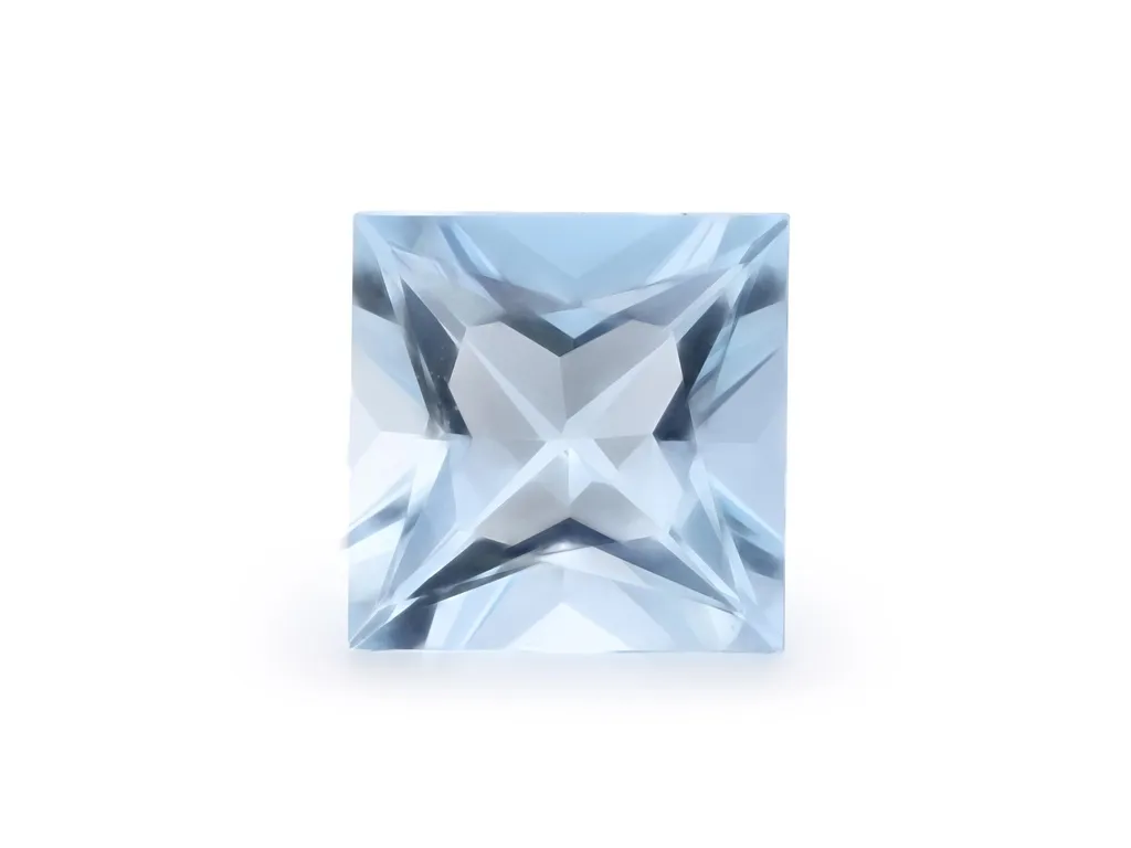 2.1ct Blue Aquamarine, Square gemstone
