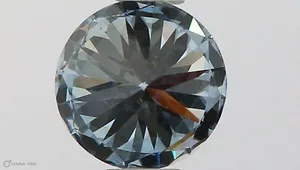 0.5ct ROUND Fancy Intense Blue SI2 Coloured Lab diamond