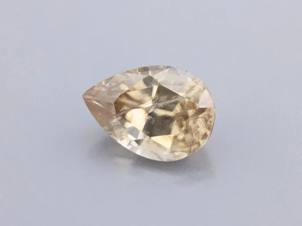 2.7ct Champagne Zircon, Pear Shape cut gemstone
