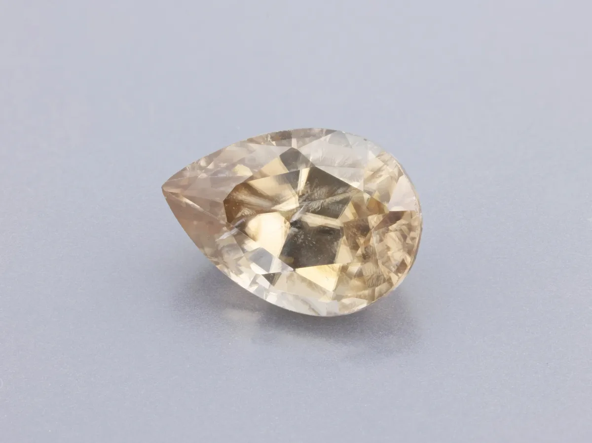 2.7ct Champagne Zircon, Pear Shape gemstone
