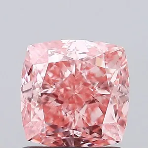 1.16ct CUSHION Fancy Vivid Pink VVS1 Coloured Lab diamond