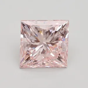 3.01ct PRINCESS Fancy Intense Pink VS2 Coloured Lab diamond