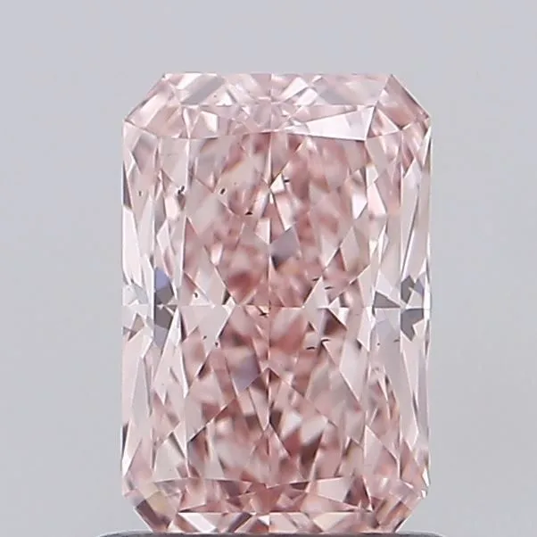 1.07ct RADIANT Fancy Vivid Pink VS2 Coloured Lab diamond
