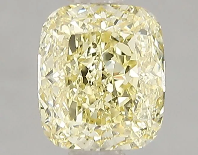 1.10ct CUSHION Fancy Intense Yellow VS1 Coloured Lab diamond