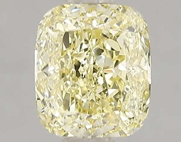 1.1ct CUSHION Fancy Intense Yellow VS1 Coloured Lab diamond