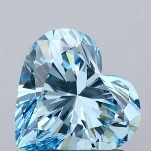 1.03ct HEART Fancy Vivid Blue VS1 Coloured Lab diamond