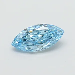 0.91ct MARQUISE Fancy Vivid Blue VS1 Coloured Lab diamond