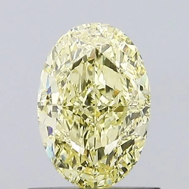 1.05ct OVAL Fancy Yellow VVS2 Coloured Lab diamond