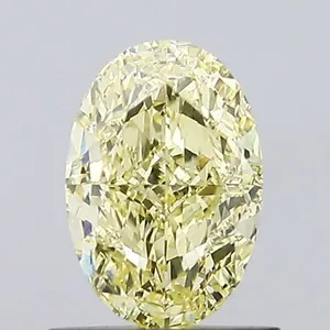 1.05ct OVAL Fancy Yellow VVS2 Coloured Lab diamond