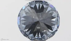 0.4ct ROUND Fancy Vivid Blue I1 Coloured Lab diamond