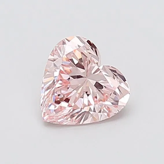 0.99ct HEART Fancy Intense Pink VS1 Coloured Lab diamond