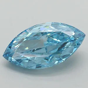 2.16ct MARQUISE Fancy Vivid Blue VVS2 Coloured Lab diamond