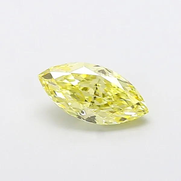 1.14ct MARQUISE Fancy Intense Yellow VVS2 Coloured Lab diamond