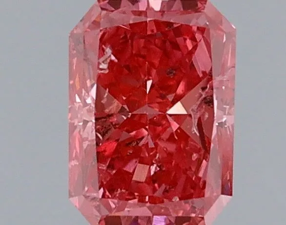 1.01ct RADIANT Fancy Vivid Pink SI2 Coloured Lab diamond
