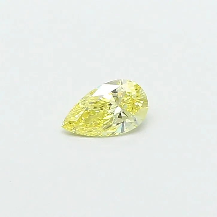 0.36ct PEAR Fancy Yellow VS2 Coloured Lab diamond