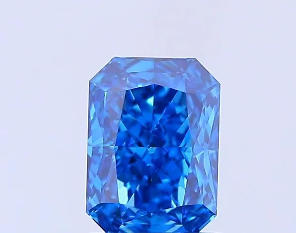 1.02ct RADIANT Fancy Vivid Blue VS1 Coloured Lab diamond
