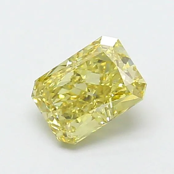 1.31ct RADIANT Fancy Yellow VS2 Coloured Lab diamond