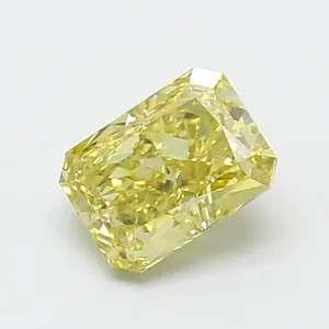 1.31ct RADIANT Fancy Yellow VS2 Coloured Lab diamond