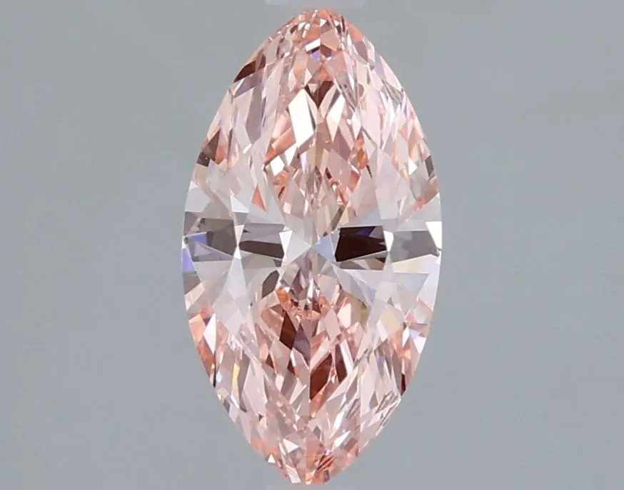 1.07ct MARQUISE Fancy Vivid Pink VVS2 Coloured Lab diamond