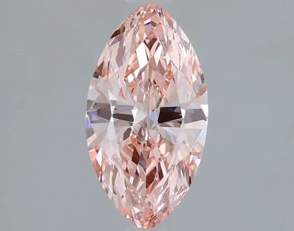 1.07ct MARQUISE Fancy Vivid Pink VVS2 Coloured Lab diamond