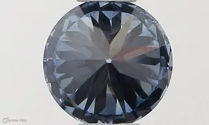 0.35ct ROUND Fancy Vivid Blue VS1 Coloured Lab diamond