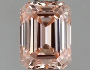 1ct EMERALD Fancy Intense Pink VS1 Coloured Lab diamond