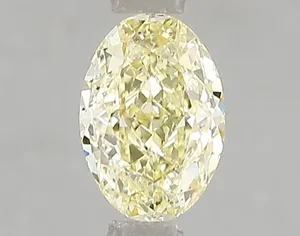 1.07ct OVAL Fancy Yellow VS1 Coloured Lab diamond