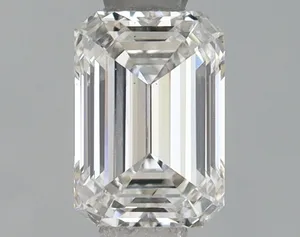 0.73ct EMERALD F VS2 Lab diamond