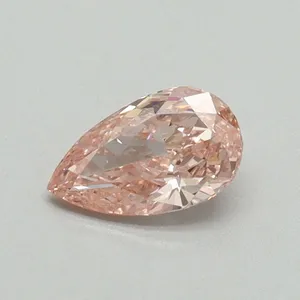 0.52ct PEAR Fancy Intense Pink VS1 Coloured Lab diamond