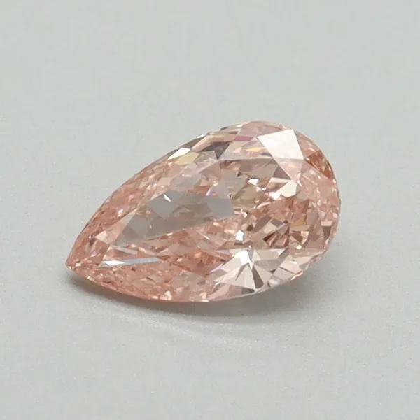 0.52ct PEAR Fancy Intense Pink VS1 Coloured Lab diamond