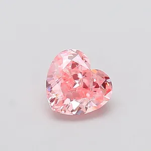 1.32ct HEART Fancy Vivid Pink VS1 Coloured Lab diamond