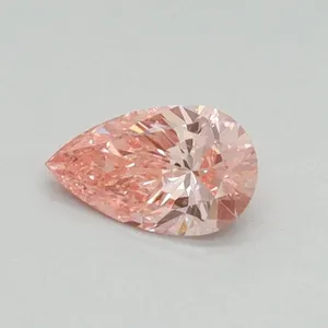 0.31ct PEAR Fancy Vivid Pink SI2 Coloured Lab diamond