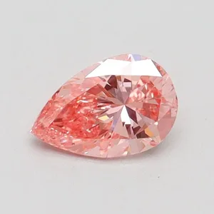 0.5ct PEAR Fancy Intense Pink SI1 Coloured Lab diamond