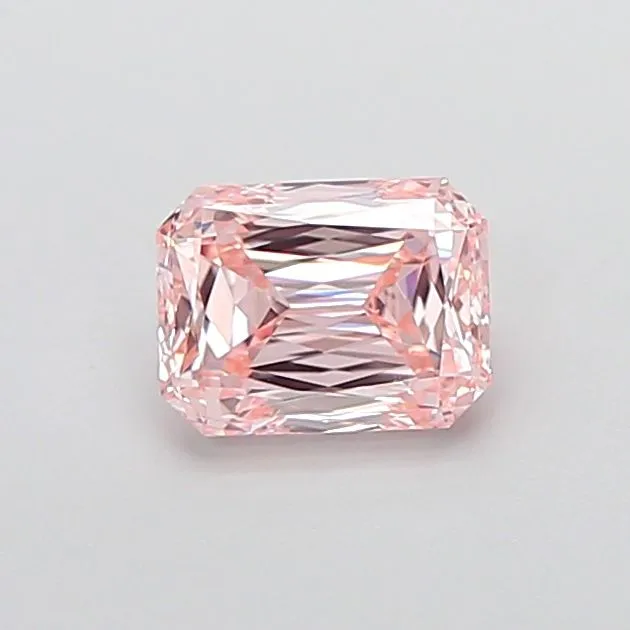 1.00ct RADIANT Fancy Intense Pink VVS2 Coloured Lab diamond