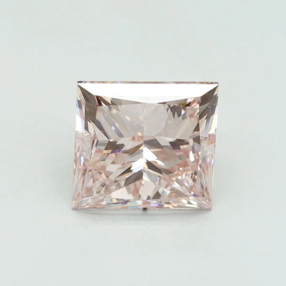 5.00ct PRINCESS Fancy Intense Pink VS2 Coloured Lab diamond