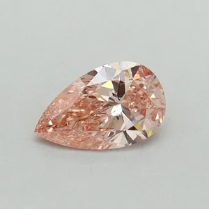 0.3ct PEAR Fancy Vivid Pink VVS2 Coloured Lab diamond