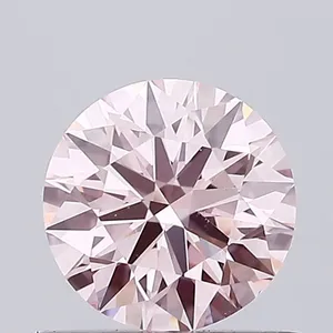 0.7ct ROUND Fancy Intense Pink VS2 Coloured Lab diamond